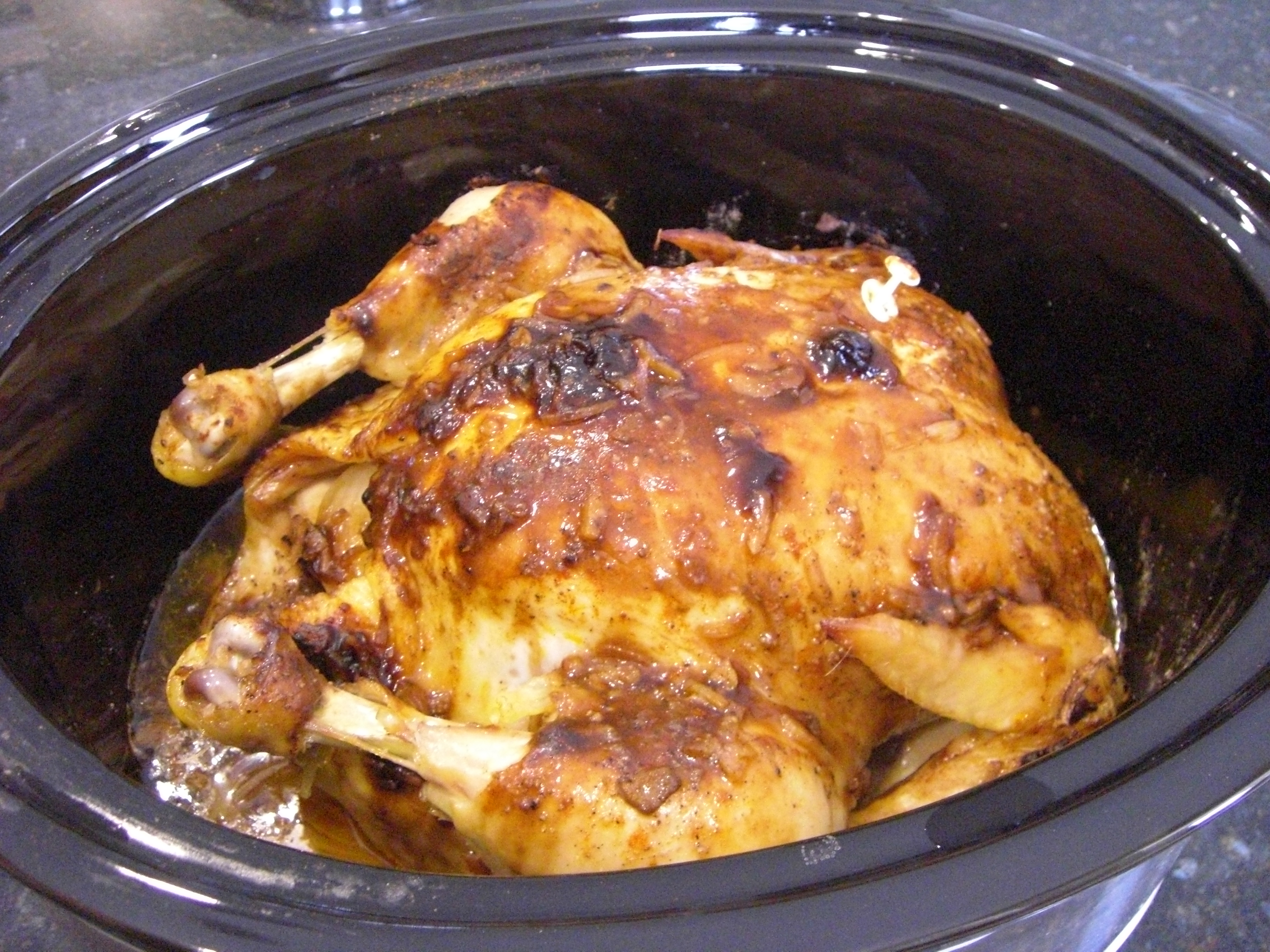 Crockpot Whole Chicken - Easy Whole Chicken with Vegetables and Gravy!