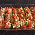 Baked Stuffed Zucchini Squash 