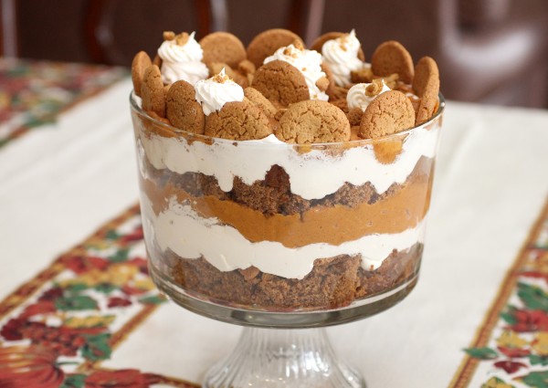 Holiday Pumpkin Gingerbread Trifle β A Simple Holiday Dessert Recipe