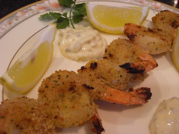 Un-Fried Fried Shrimp Recipe with Homemade Tartar Sauce