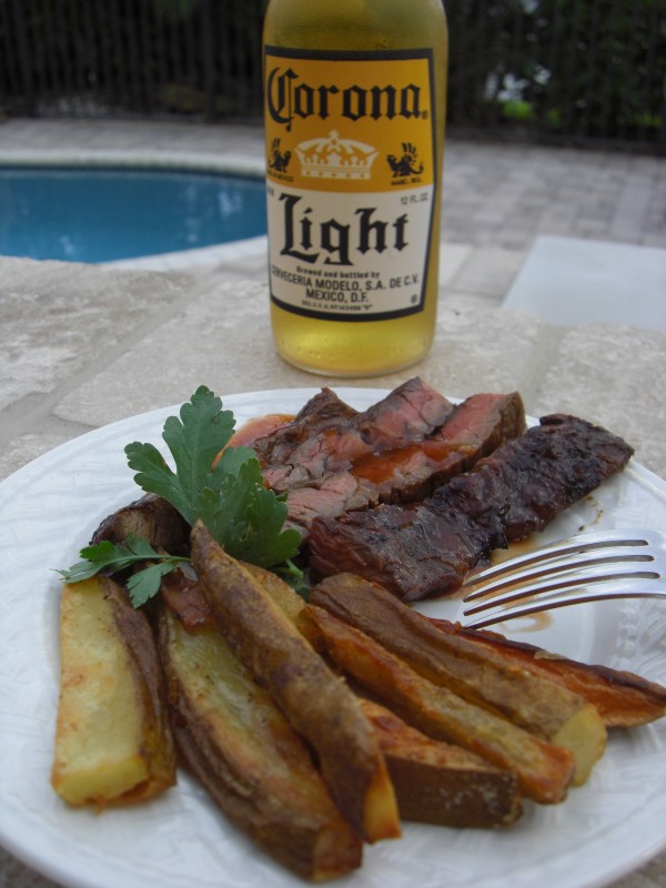 Skirt Steak with Peter Luger Lime and Garlic Marinade