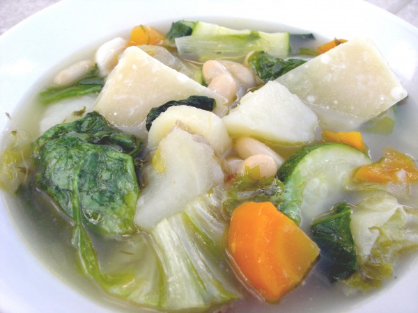 Vegetable Soup with Escarole and Beans