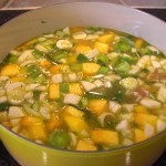 Chicken Vegetable Soup With Chicken Spinach Meatballs