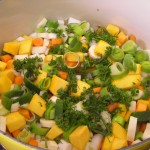 Chicken Vegetable Soup With Chicken Spinach Meatballs