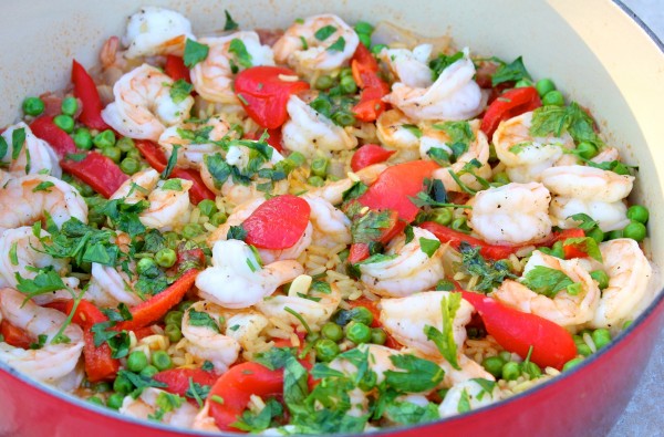 Quick and Easy Spanish Paella with Shrimp