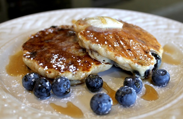 John’s Pecan Blueberry Oatmeal Pancakes