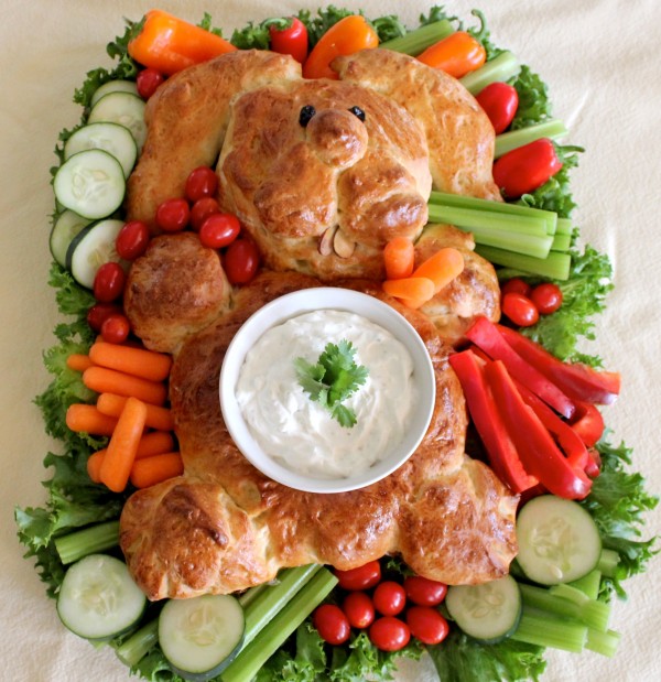 Bunny Bread Crudité Platter – A Simple Easter Appetizer