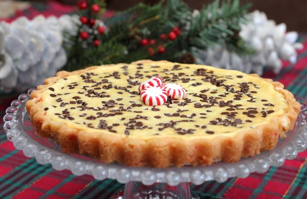 Peppermint Chocolate Chip Cheesecake Tart – An Easy Holiday Recipe Idea