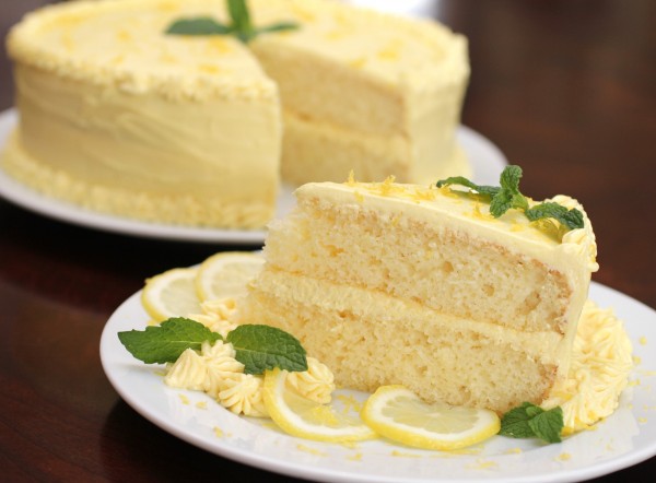 Luscious Lemonade Cake with Lemonade Butter Cream Frosting