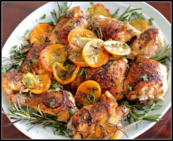 Easy Chicken Recipes – Herb and Citrus Oven Roasted Chicken Parts Recipe