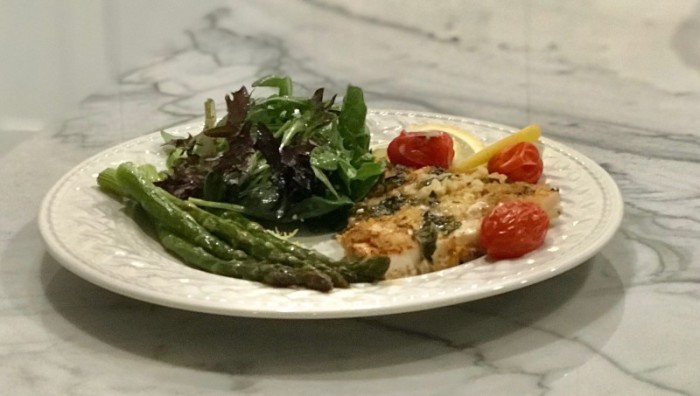 Simple Lemon Butter Broiled Flounder and Asparagus – Simple Healthy Delicious Fish Recipe in a Pinch