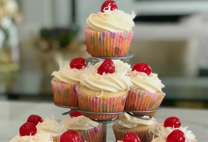 The Best Cream Cheese Frosting Coconut Cupcakes Recipe for Birthday Party or Holidays